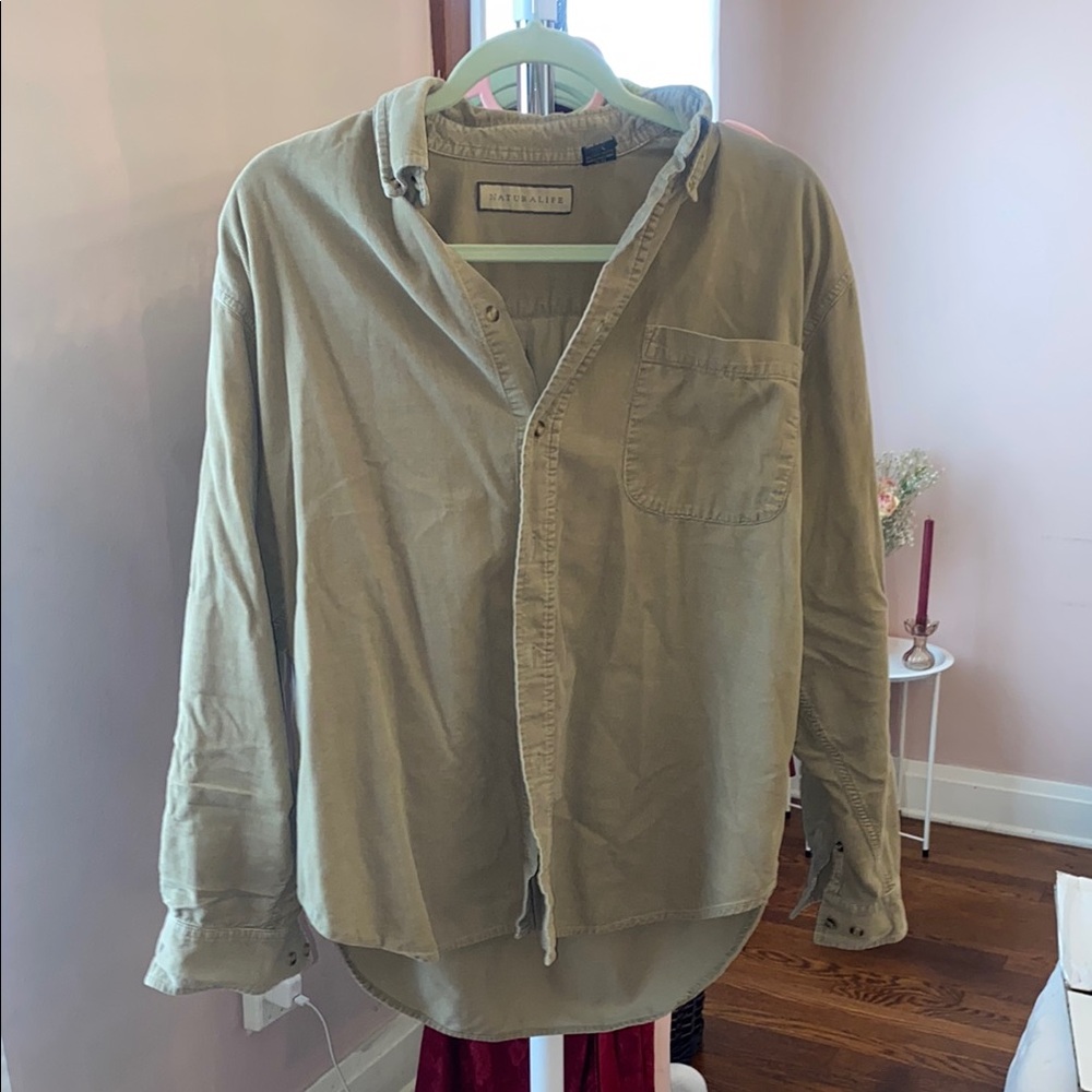 Ralph Lauren Olive Green Cotton Shirt
